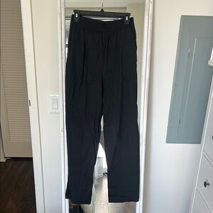 Sweaty Betty Black Track Pants Elastic Waistband Full-Length